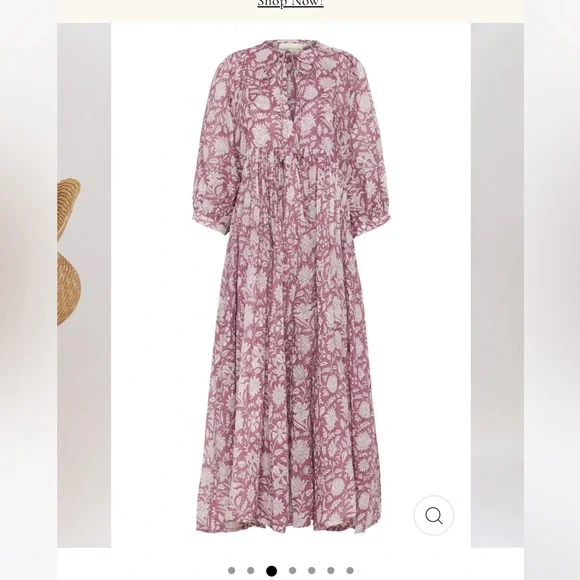 Daughters of India - Kyra Midi Dress - Musk - Picture 2 of 5